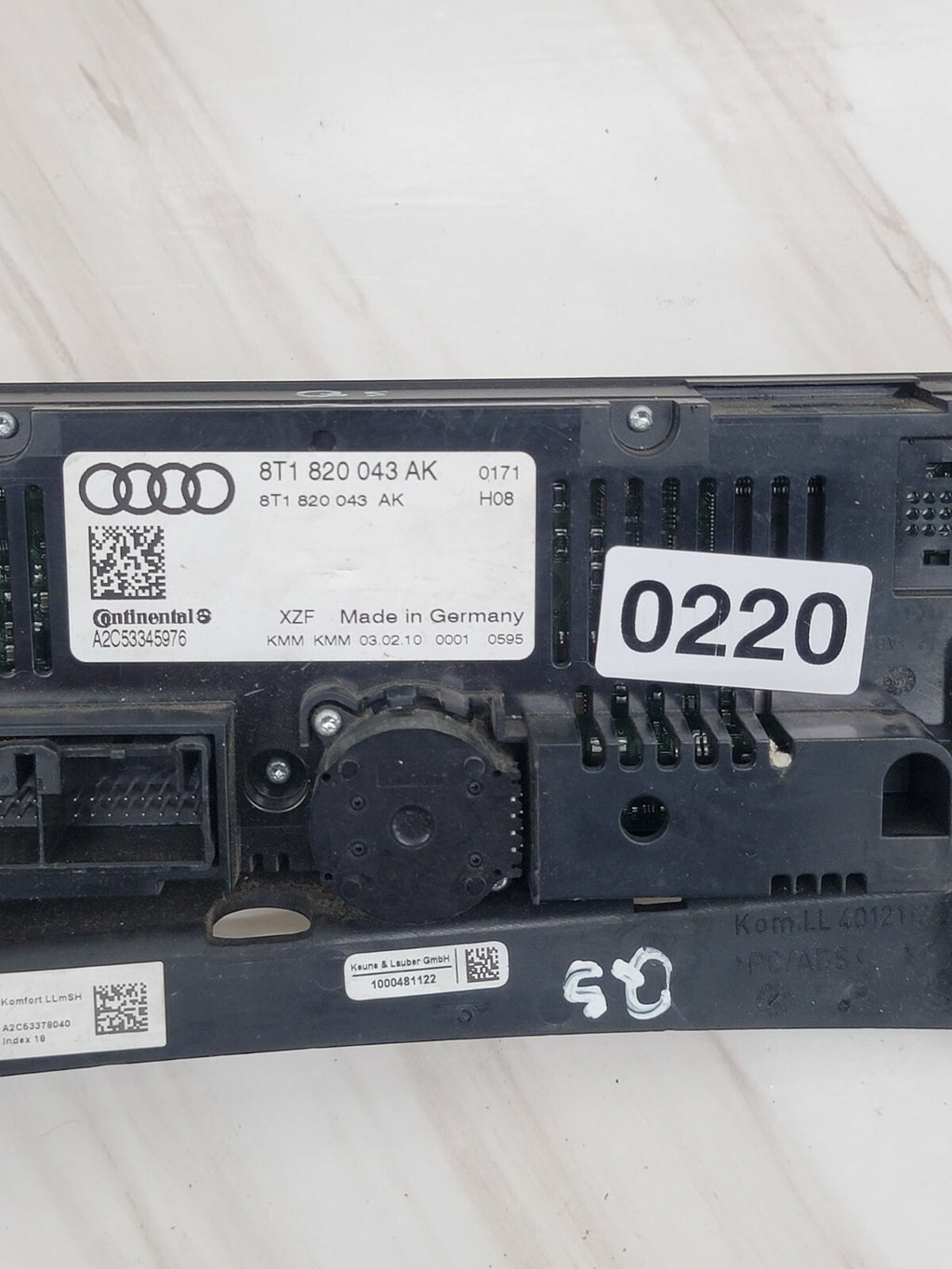 🔥09-12 Audi Q5 A5 S5 B8 Heater A/C Climate CONTROL Unit DUAL SEATS 8T1820043AK