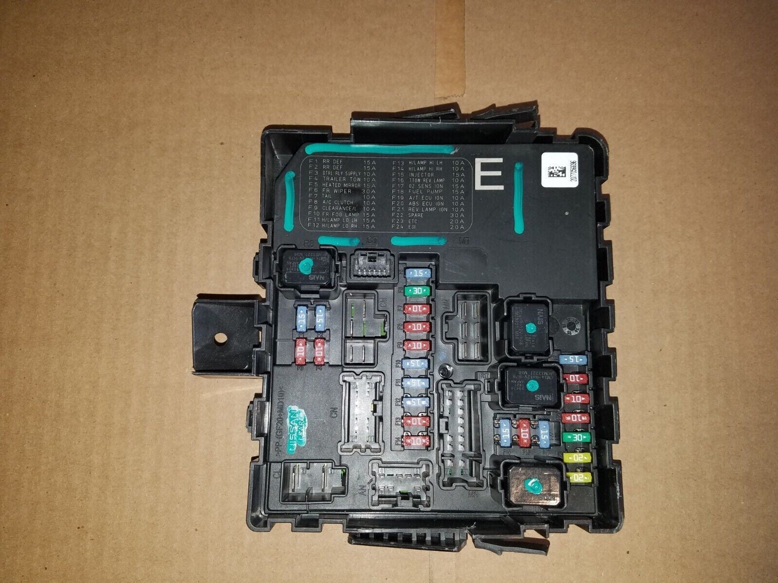 06-15 NISSAN PATHFINDER ARMADA IPDM CONTROLLER ENGINE FUSE BOX RELAY BLOCK PANEL