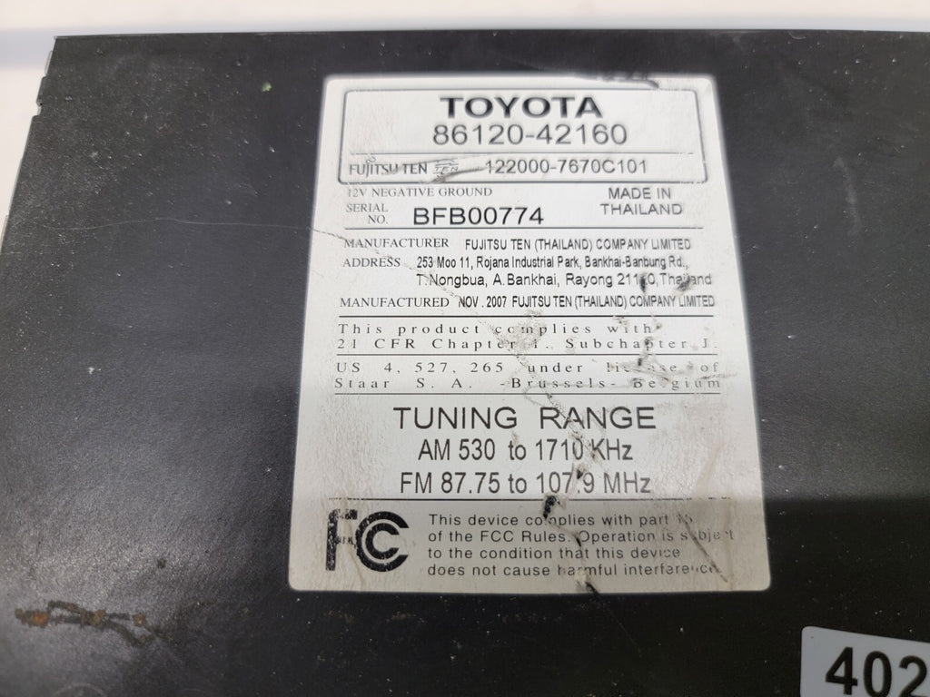 🔥2006-2008 Toyota Rav4 AM FM Radio mp3 CD Player 86120-42160