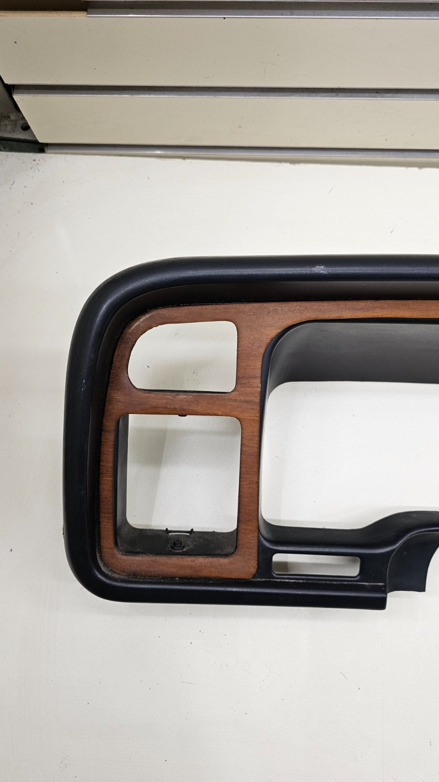 🔥94-97 Dodge Ram Dash Instrument Speedometer Cluster Bezel Panel Black/Wood