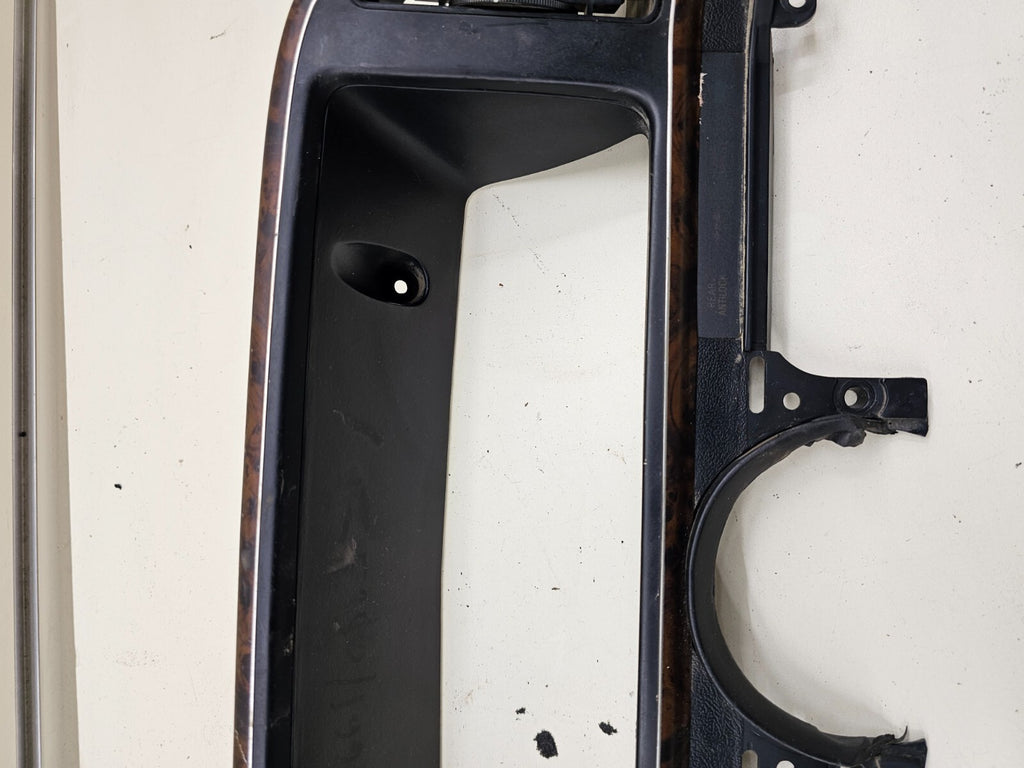 87-91 F150 BRONCO Dash Instrument CLUSTER Bezel Speedo Gauge Trim WOOD/Black C11