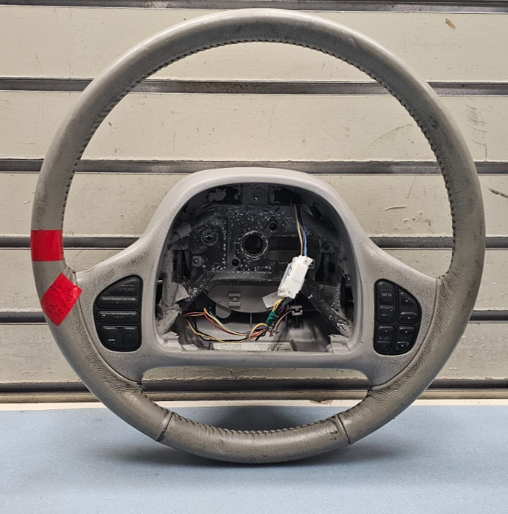 🔥98-04 Grand Marquis Crown Victoria Town Car Driver Steering Wheel Leather GRAY