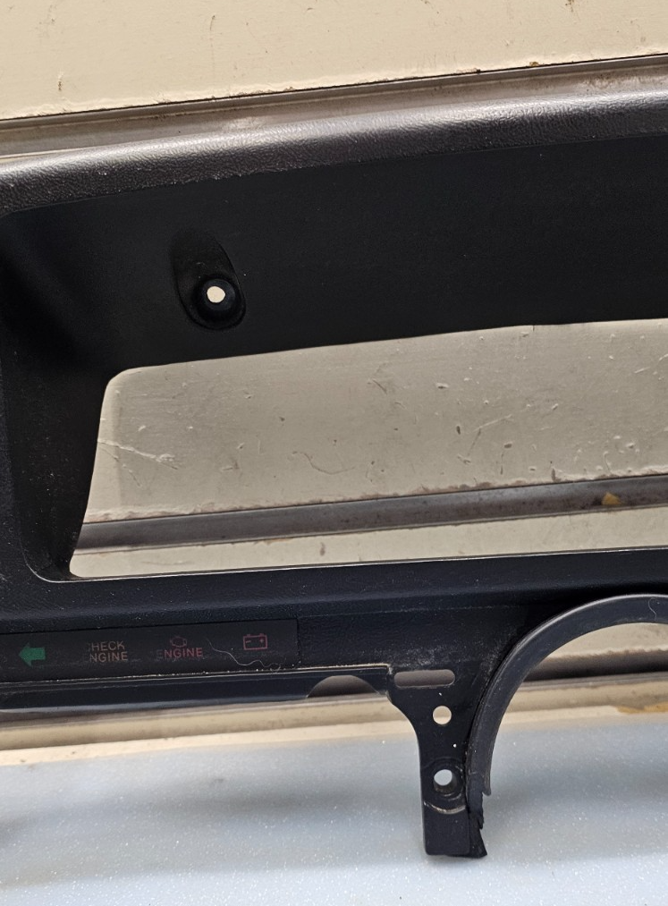 🔥87-91 Ford F-150 F250 BRONCO Dash CLUSTER Bezel Speedo Gauge Trim Black C11