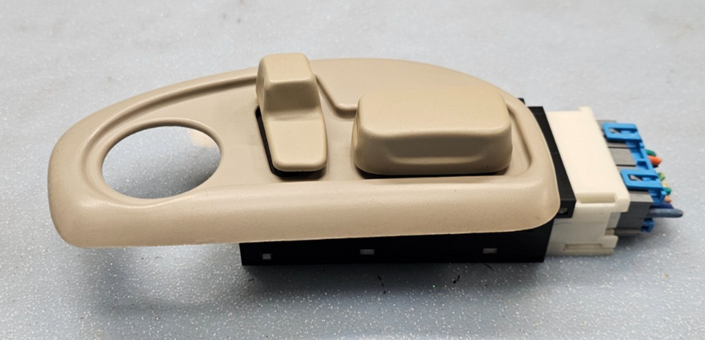 🔥00-05 DEVILLE SEVILLE RIGHT PASSENGER FRONT SEAT LUMBAR SWITCH ASSEMBLY TAN