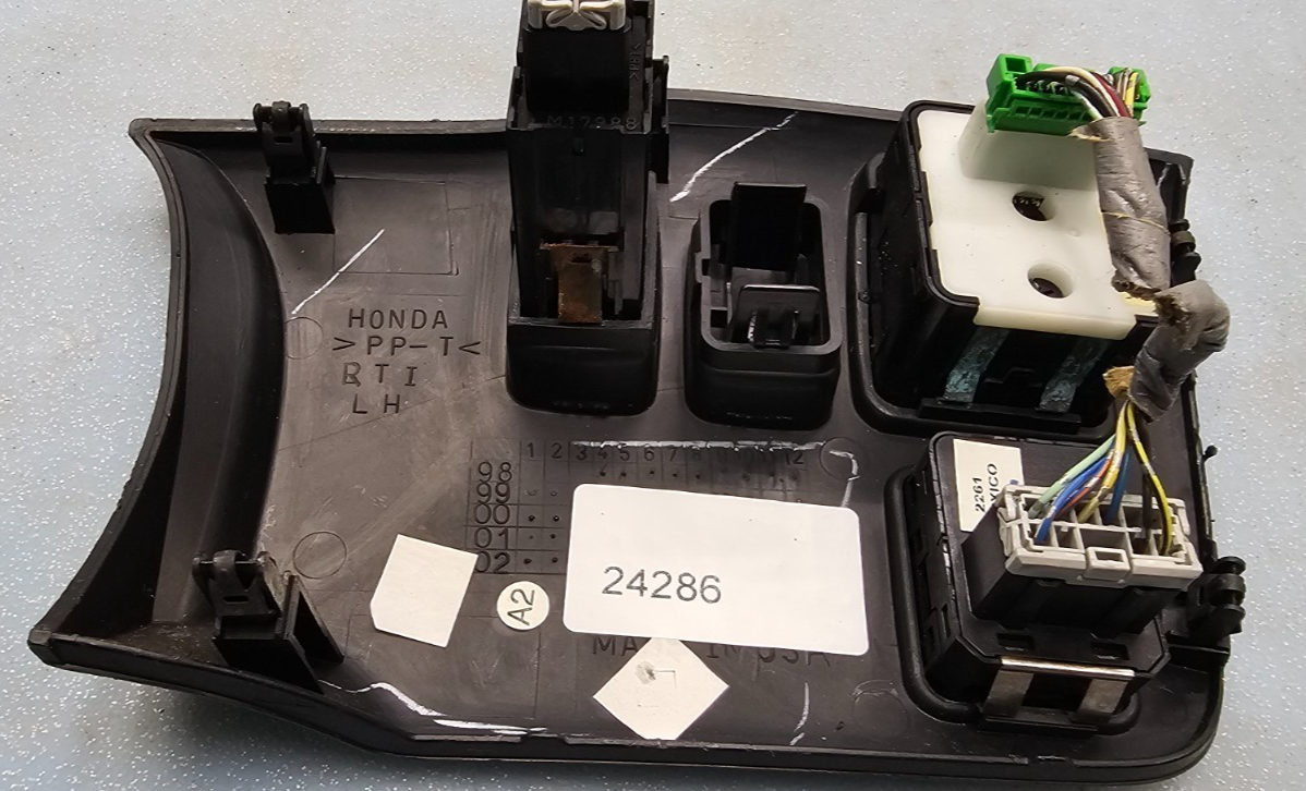 🔥99-04 HONDA ODYSSEY POWER MIRROR SLIDING DOOR SWITCH DASH PANEL BEZEL BLACK