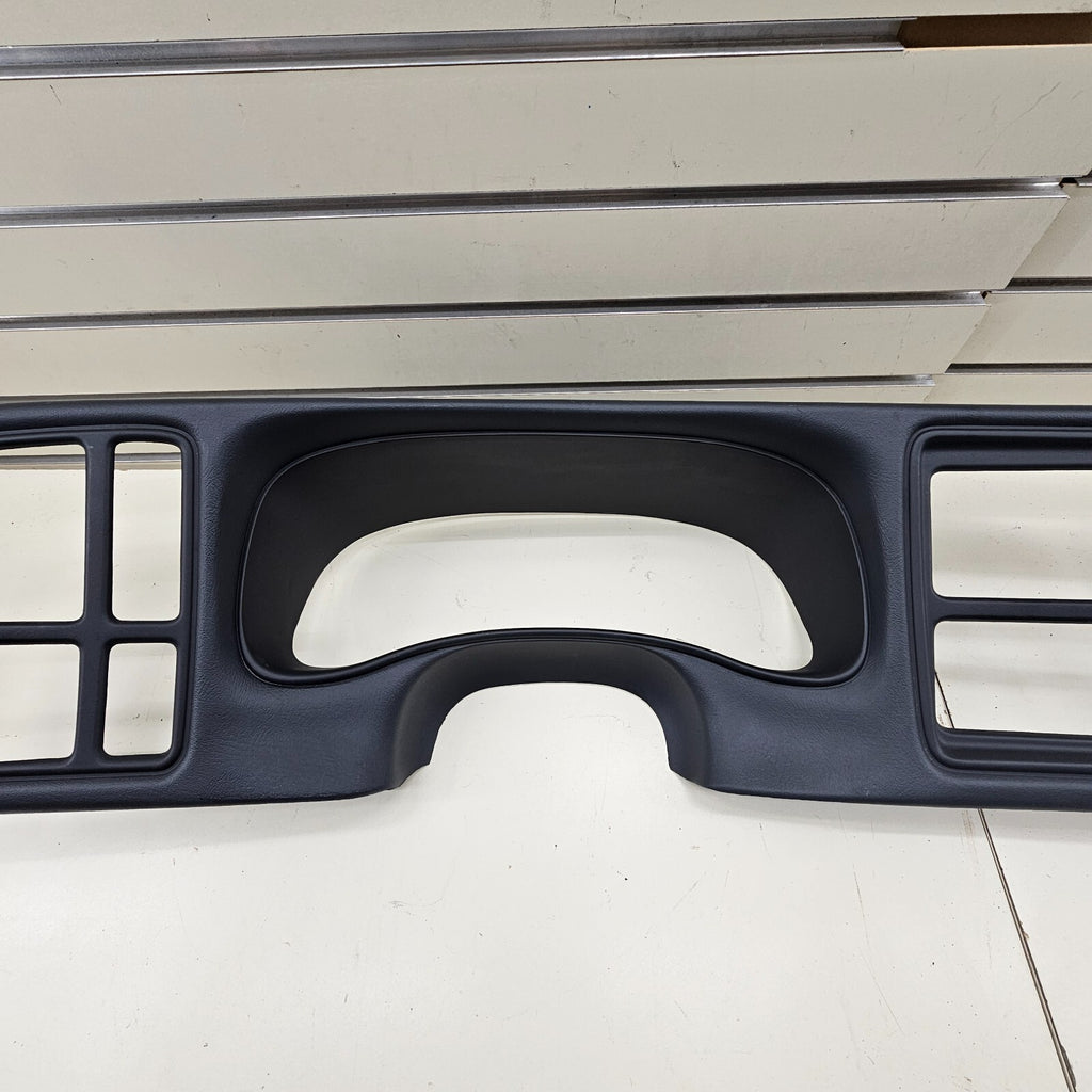 🔥99-02 CHEVY GMC INSTRUMENT Cluster Speedo Dash Panel Radio Bezel GRAPHITE C4