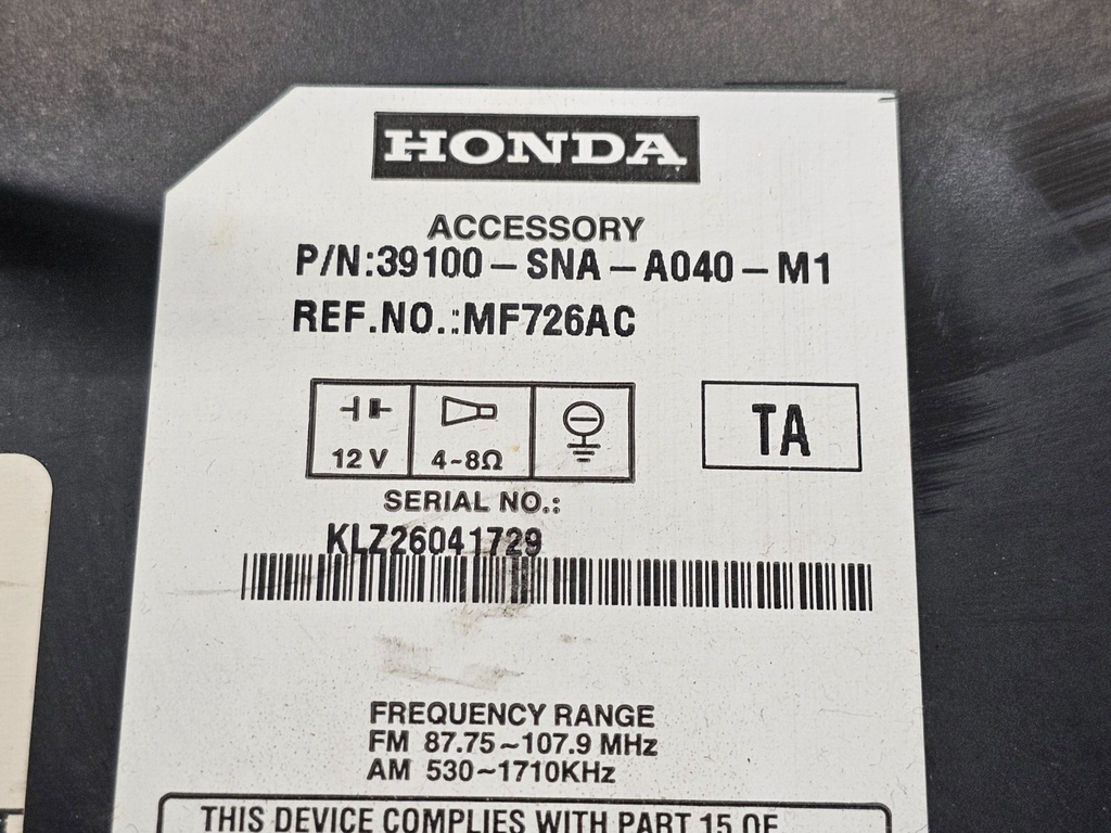 🔥06-11 Honda Civic 4DR DX LX AM FM Radio Stereo Receiver CD Player OEM