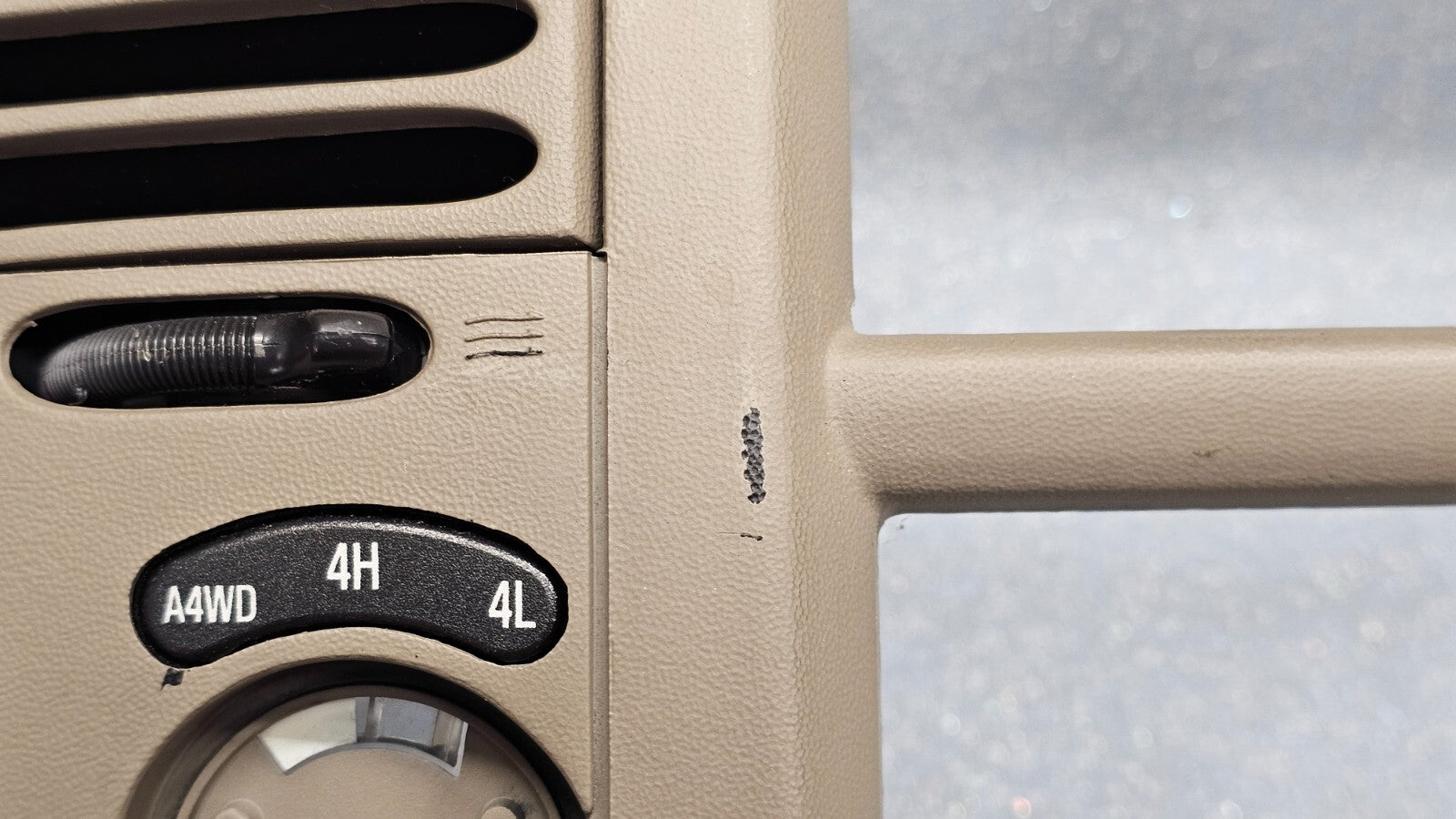 🔥97-03 Ford F150 Center Dash AM FM Radio Climate Trim Stereo BEZEL Panel Tan