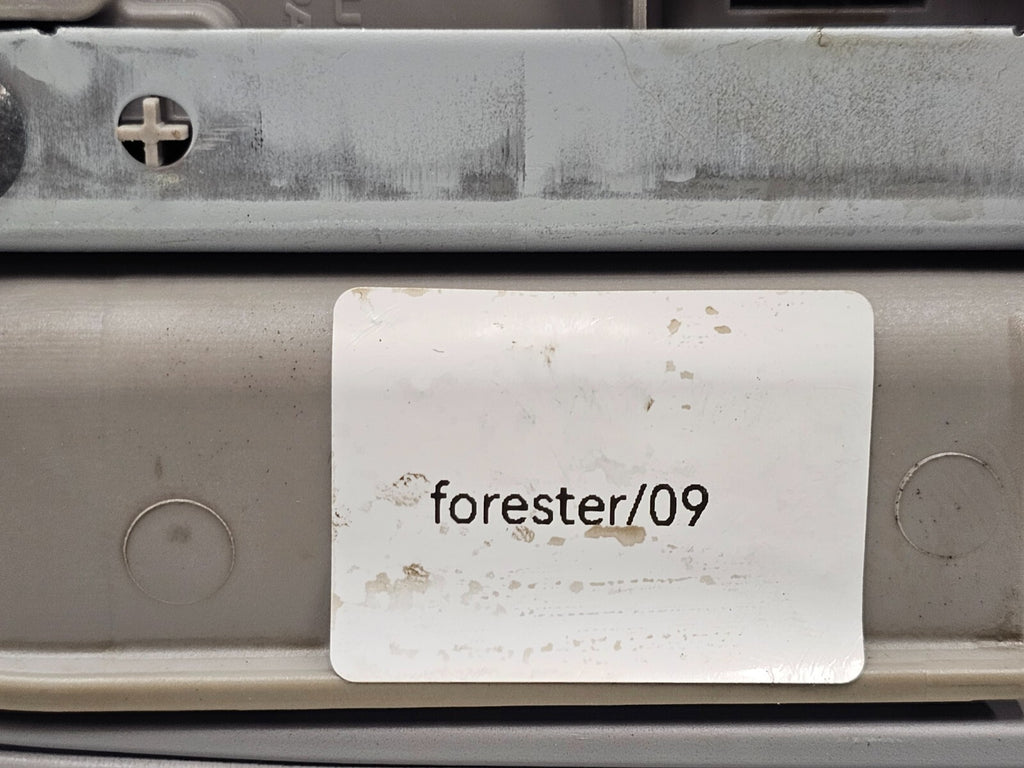 09-13 Subaru Forester Center Console Sliding Armrest Lid Assembly Light Gray OEM