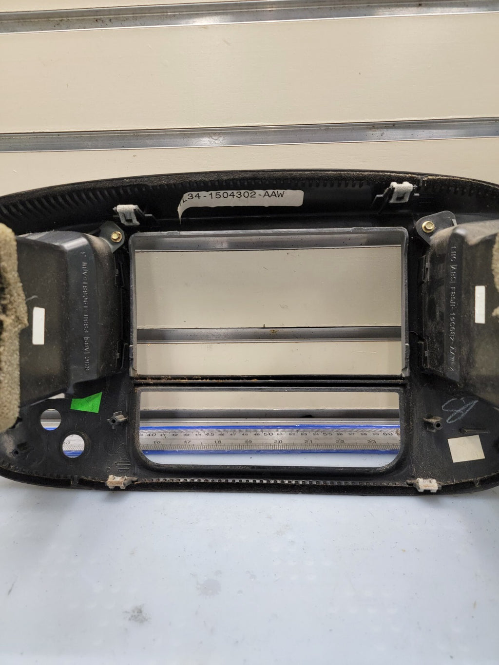 🔥97-03 Ford F150 Center Dash Radio Climate Trim BEZEL Panel AIRBG Line GRAY