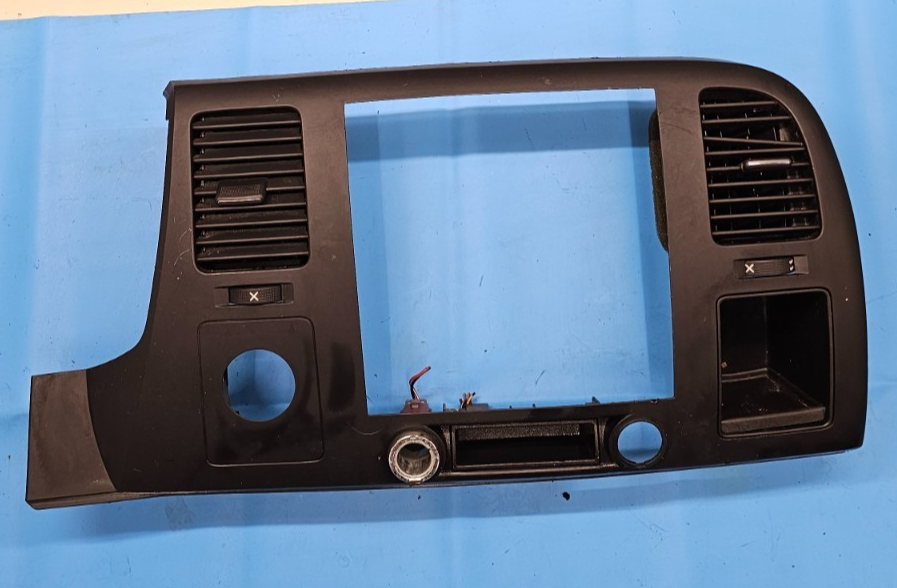 🔥07-14 Silverado SIERRA Center Dash Radio Bezel AC Climate Trim Panel Black B6
