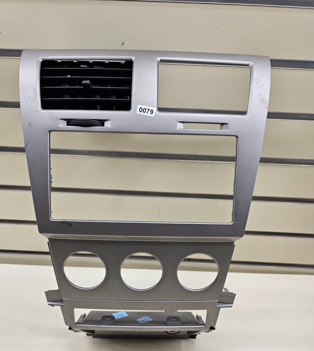 🔥08-10 Avenger Center Dash Radio Stereo Display Bezel Trim Panel Climate Silver