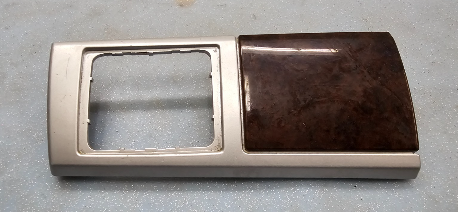 🔥08-10 Grand Caravan Town Country Dash Headlight Switch Bezel Trim Silver/Wood