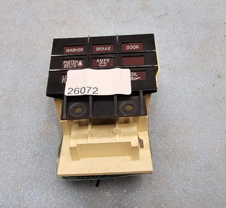 🔥1988-1989 Lincoln Town Car Warning Dash Light Assembly BLACK