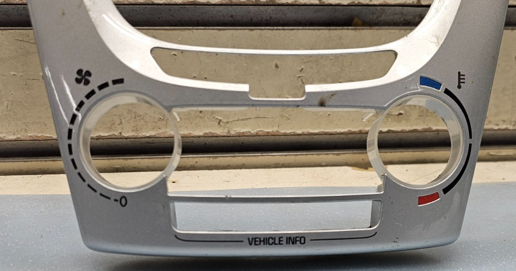 🔥10-11 Chevy Equinox GMC Terrain Radio Face Climate Control Panel Bezel SILVER