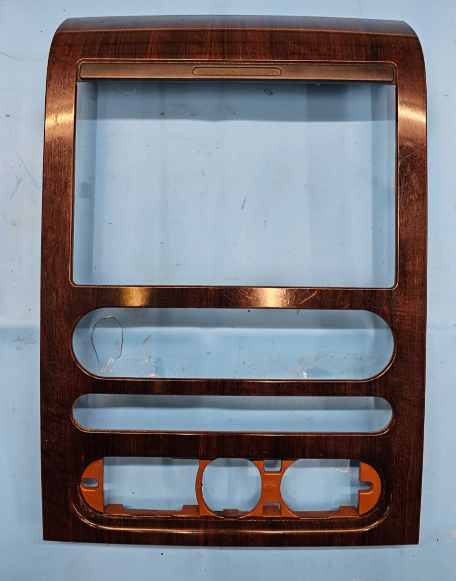 🔥04-08 Ford F150 Dash AM FM Radio Stereo Display Climate Bezel Trim Panel Wood