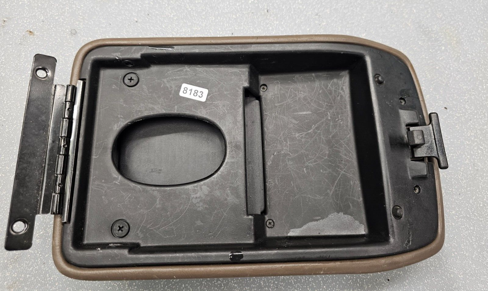 🔥07-11 TOYOTA CAMRY CENTER CONSOLE LID ARM REST COVER TOP PAD ASSEMBLY TAN OEM