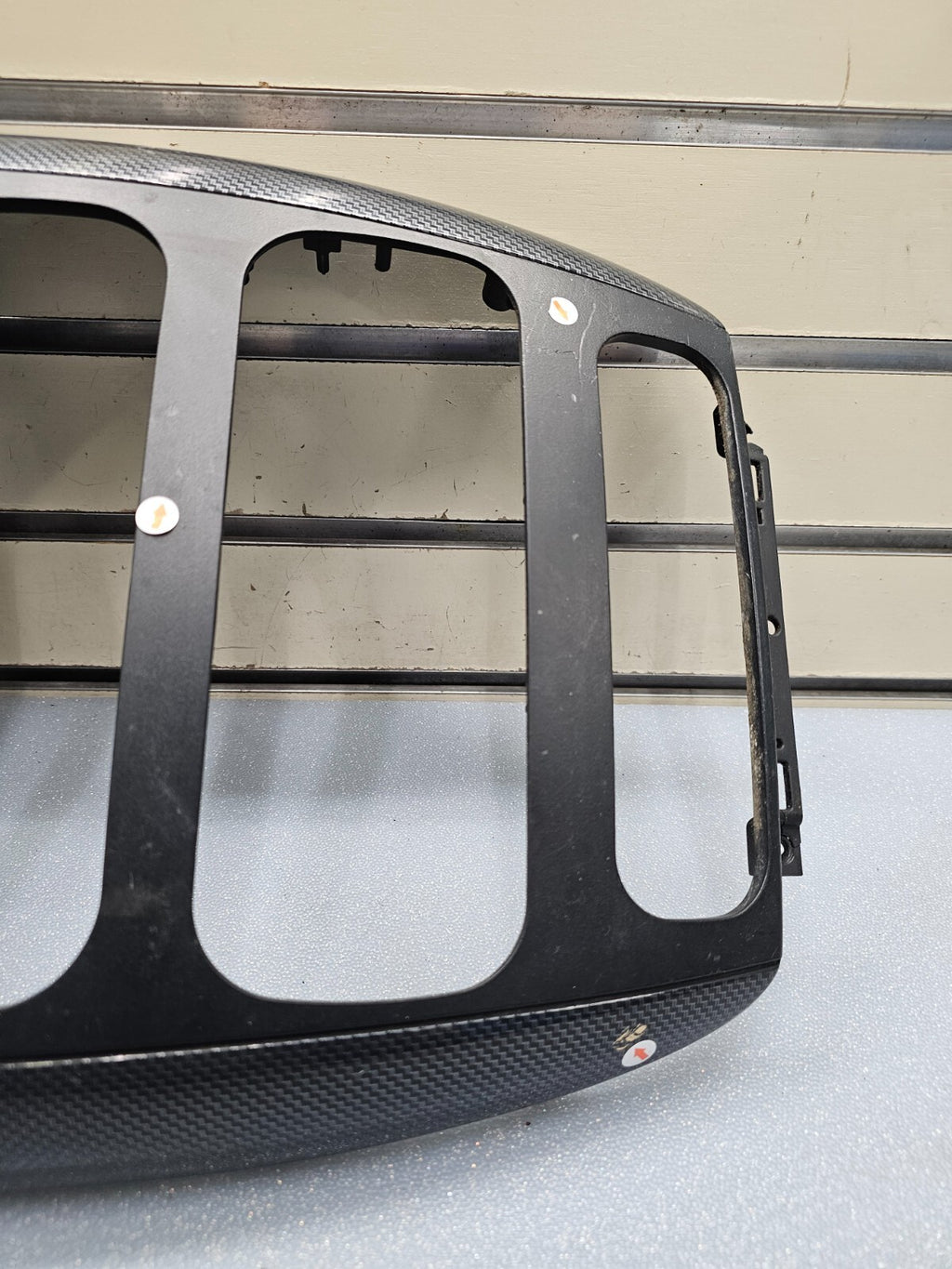 🔥01-07 Caravan Town & Country dash radio climate TRIM Bezel Carbon Fiber Black