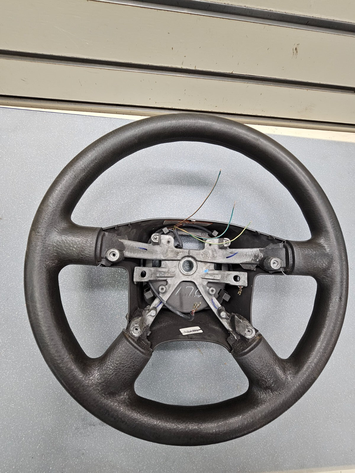 🔥02-05 Ford Explorer Steering Wheel Leather CRUISE CONTROL Assembly Black OEM