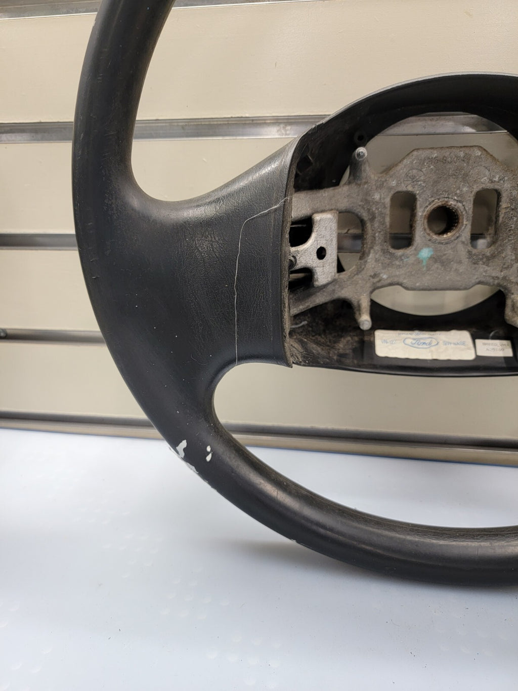 🔥1997-2003 Ford F-150 Leather Steering Wheel Cruise Dash Black