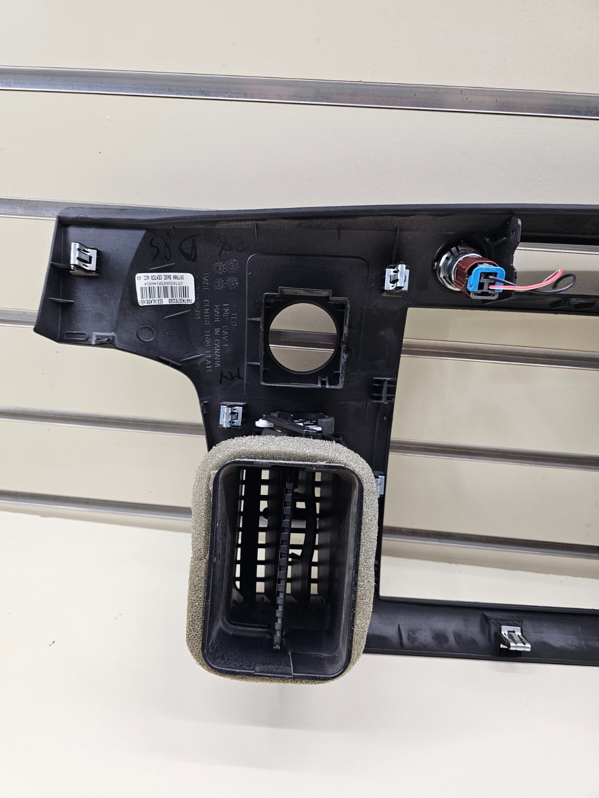 🔥07-14 Silverado SIERRA Center Dash Radio Bezel AC Climate Trim Panel BLACK B6