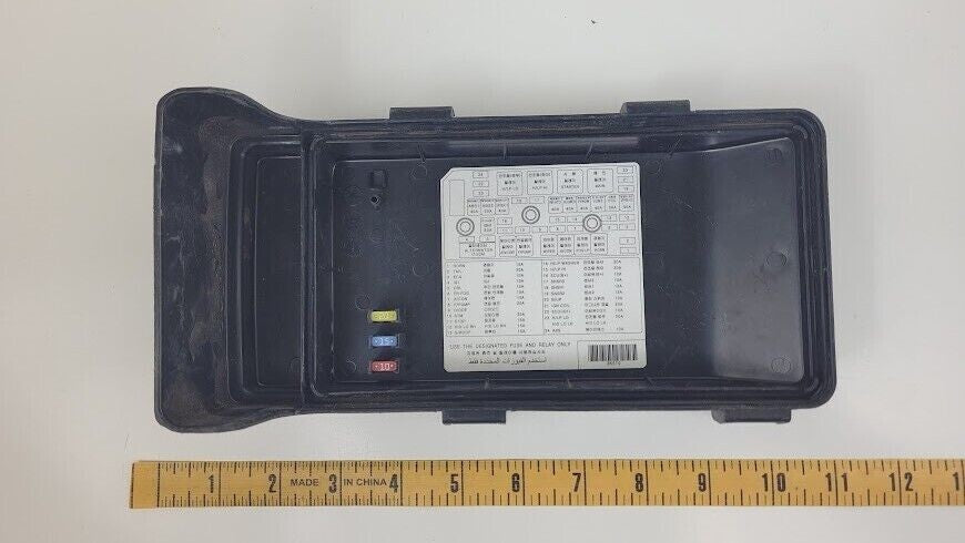 🔥2006-2010 Hyundai Sonata Under Hood Fuse Relay Box Cover Lid Black OEM