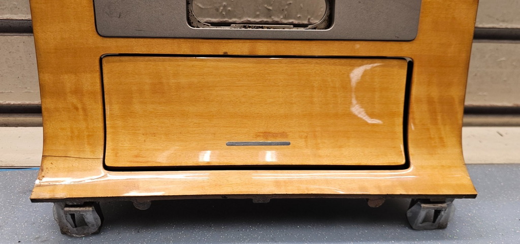 🔥07-10 Lincoln Navigator DASH AM FM RADIO DISPLAY BEZEL TRIM PANEL WOOD/SILVER