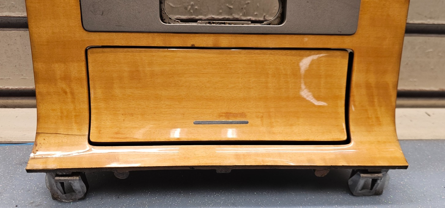 🔥07-10 Lincoln Navigator DASH AM FM RADIO DISPLAY BEZEL TRIM PANEL WOOD/SILVER