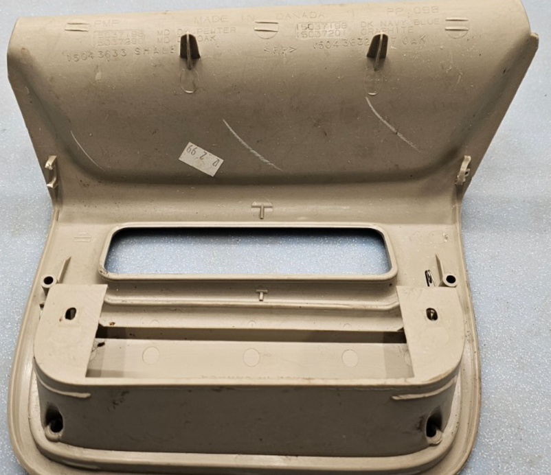 🔥99-02 SILVERADO TAHOE SIERRA CENTER CONSOLE FRONT LOWER BEZEL STORAGE TAN