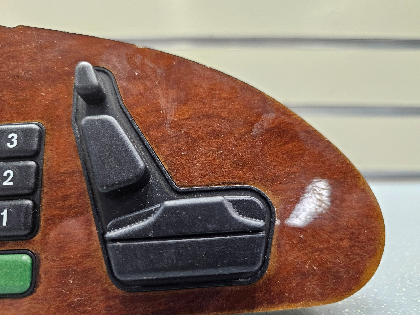 92-99 Mercedes W140 S500 S420 Front Master Left Driver Seat Adjuster Switch WOOD