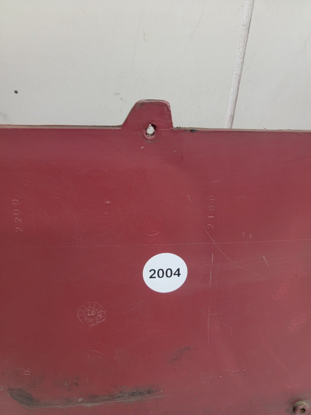 92-96 Ford F150 BRONCO Interior DOOR PANEL Front LEFT LOWER Trim Cloth RED D15