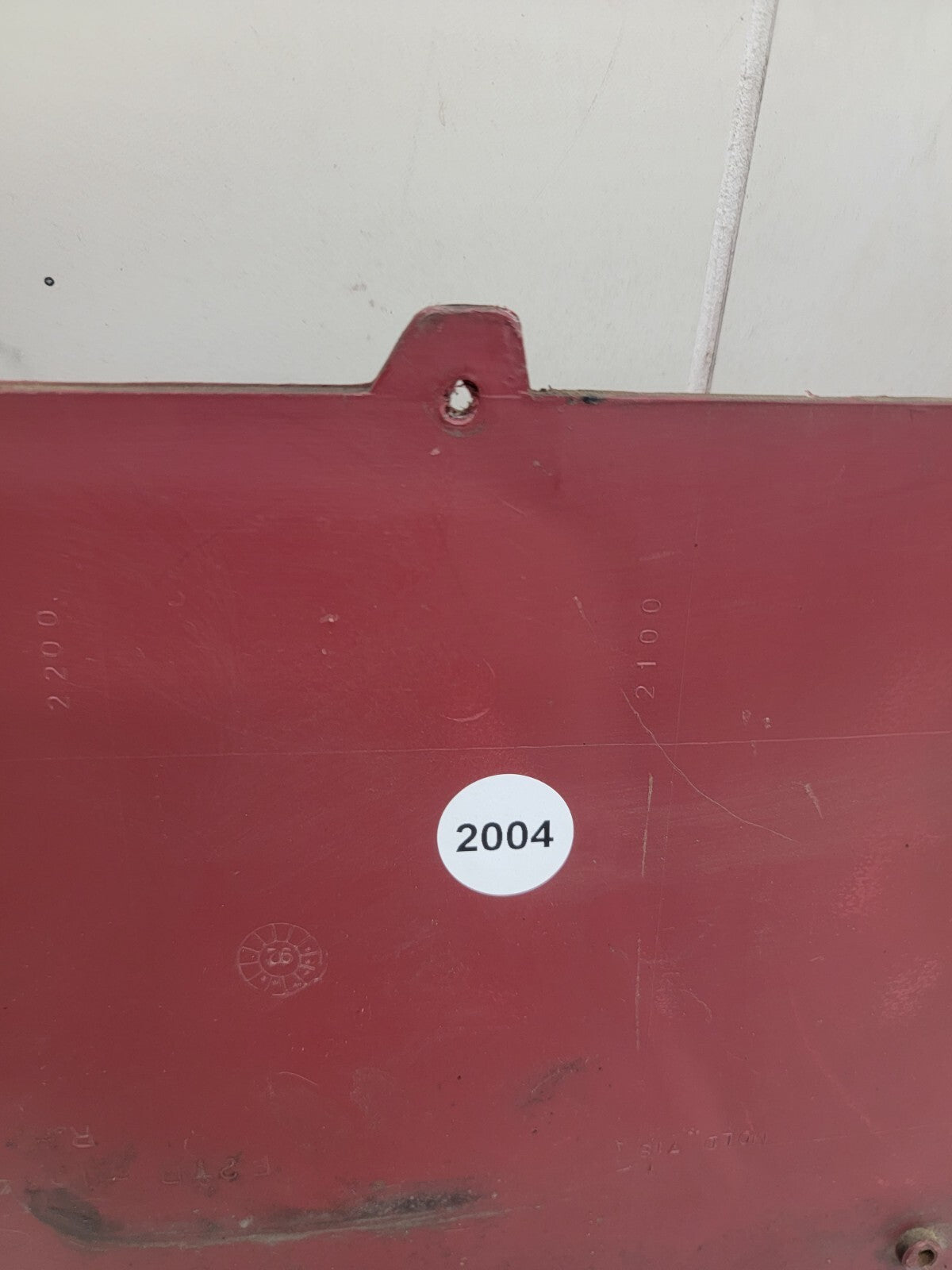 92-96 Ford F150 BRONCO Interior DOOR PANEL Front LEFT LOWER Trim Cloth RED D15