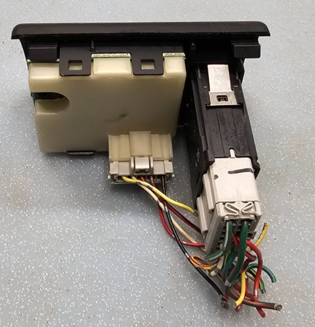 🔥98-02 Honda Accord Center Dash Clock Hazard Switch Board Digital Button Black