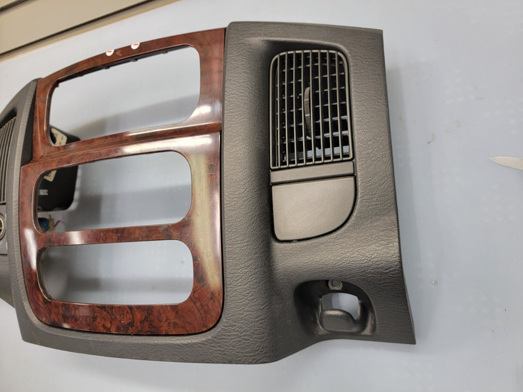 🔥2002-2005 Dodge Ram Climate Radio Control A/C Heat Dash Vents WOODGRAIN Bezel
