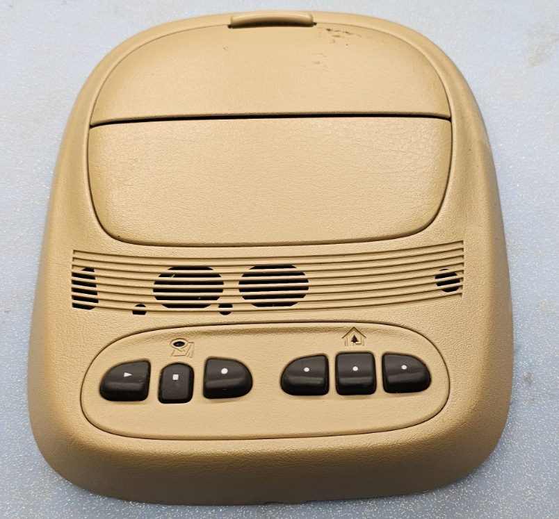 🔥02-04 Envoy Rainier Trailblazer Overhead Console Dome Map Light Lamp Tan