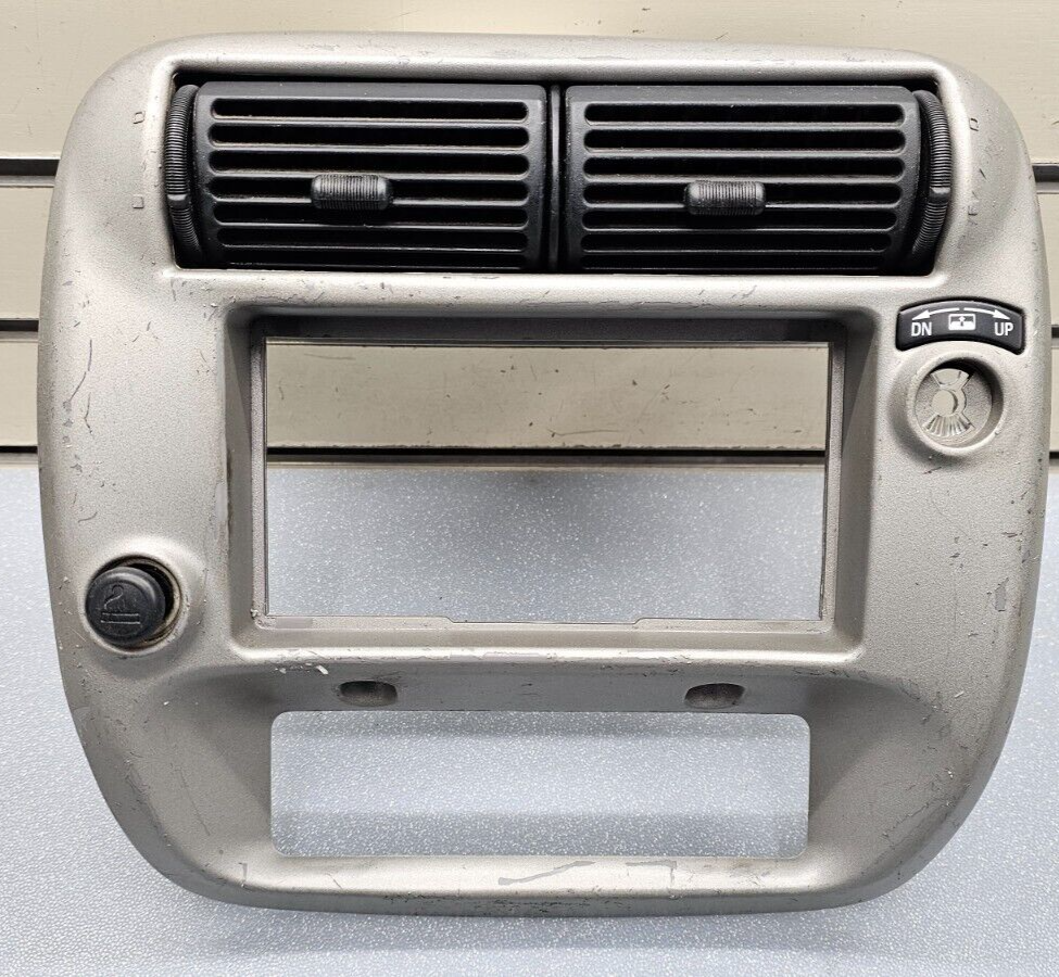 95-10 Ford Ranger EXPLORER Center Dash Radio Trim Surround Bezel Trim SILVER B2