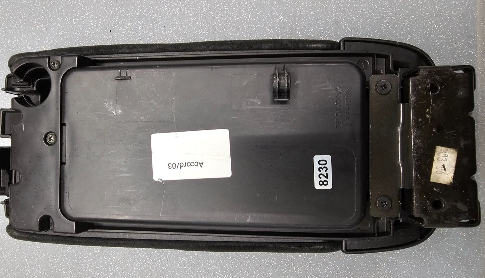 🔥03-07 ACCORD Acura TSX Center Console Armrest Storage Lid CLOTH BLACK L22