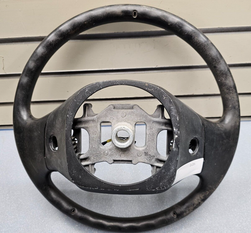 99-07 FORD F250 F350 SUPER DUTY Left Driver Steering Wheel Leather Column Black