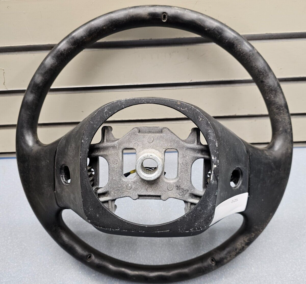 99-07 FORD F250 F350 SUPER DUTY Left Driver Steering Wheel Leather Column Black