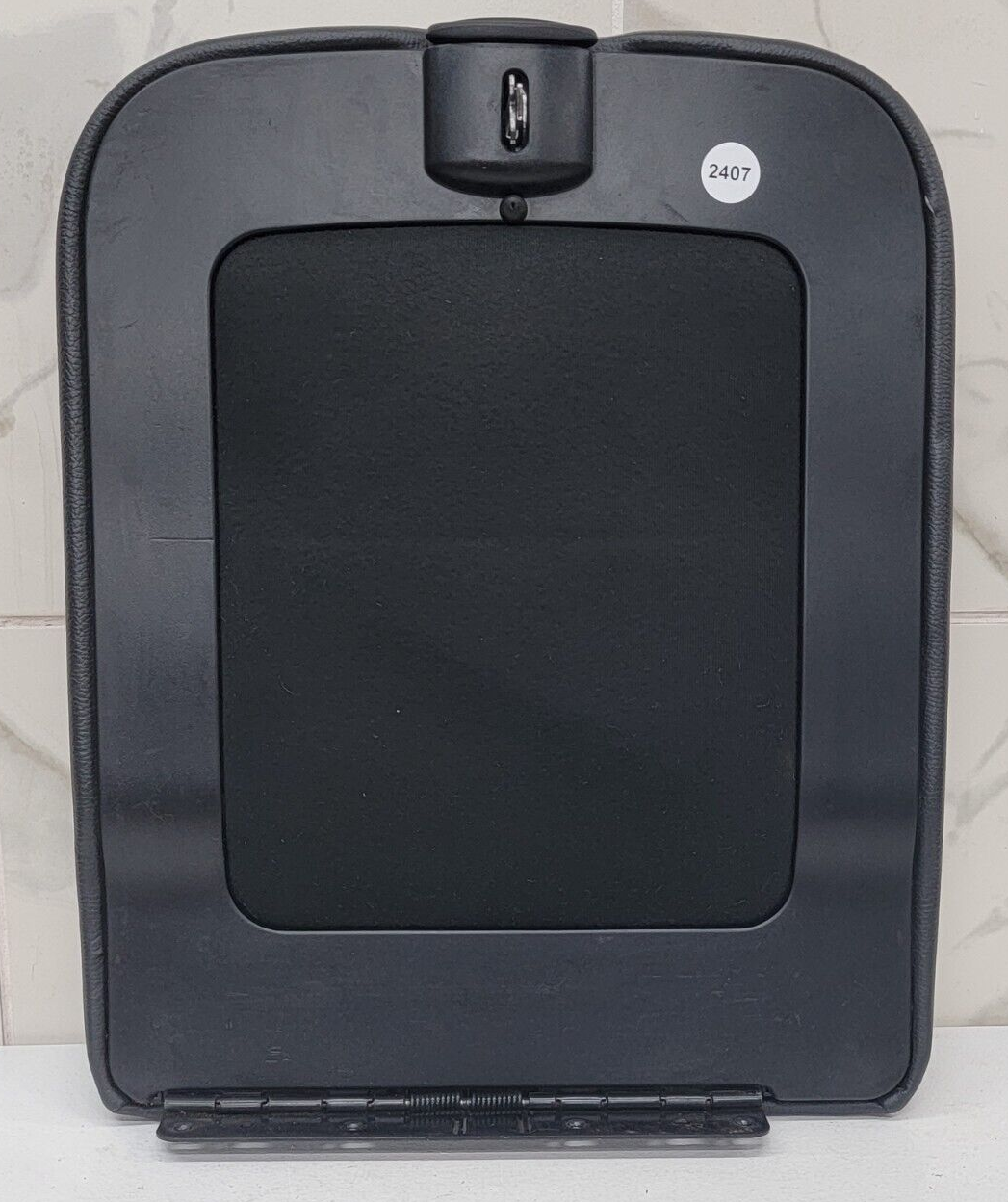 02-08 Dodge RAM Center Console Jump Seat ARMREST Cover Lid Leather Dark Gray JS7