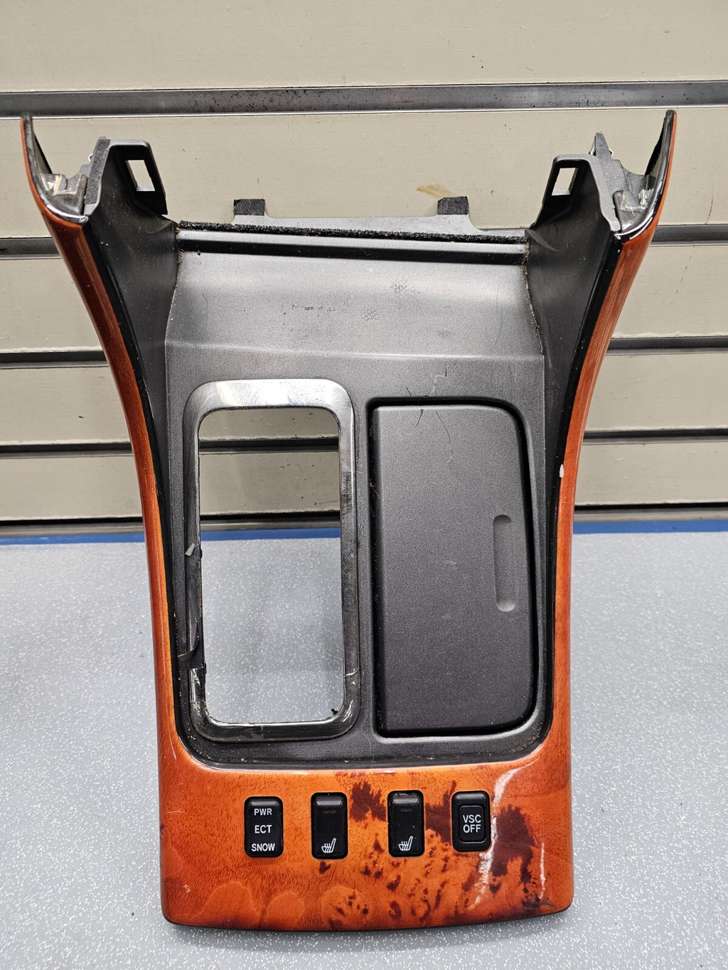 🔥98-05 LEXUS GS300 GS330 CENTER CONSOLE SHIFTER CUP DRINK HOLDER BEZEL WOOD