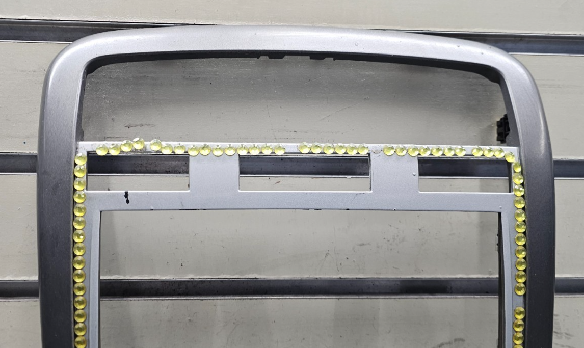 🔥07-09 Equinox Center Dash Radio Climate Stereo Bezel Trim Panel SILVER B43