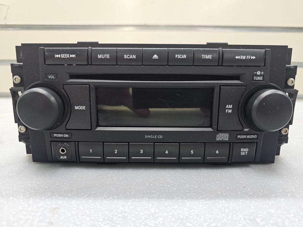 🔥04-10 Jeep Dodge Chrysler Front Dash Radio AM FM CD Player Aux Input Receiver