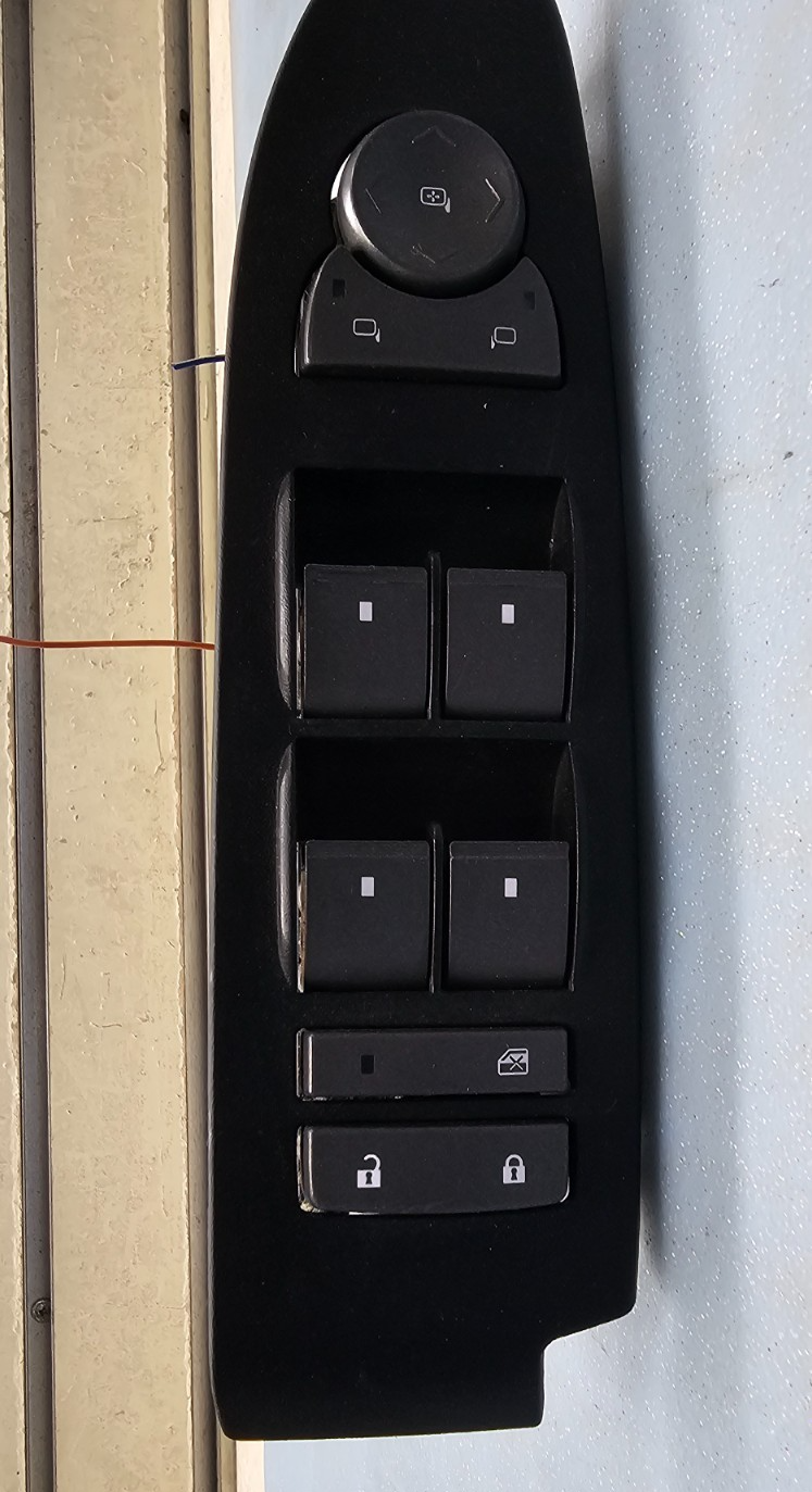 🔥08-14 Cadillac CTS LH Left Driver Master Door Power Window Switch Lock Black