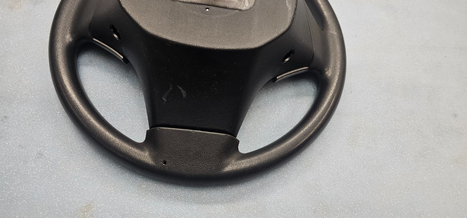 07-09 Elantra Left Driver Steering Column Wheel 9P Cruise Control Leather Black