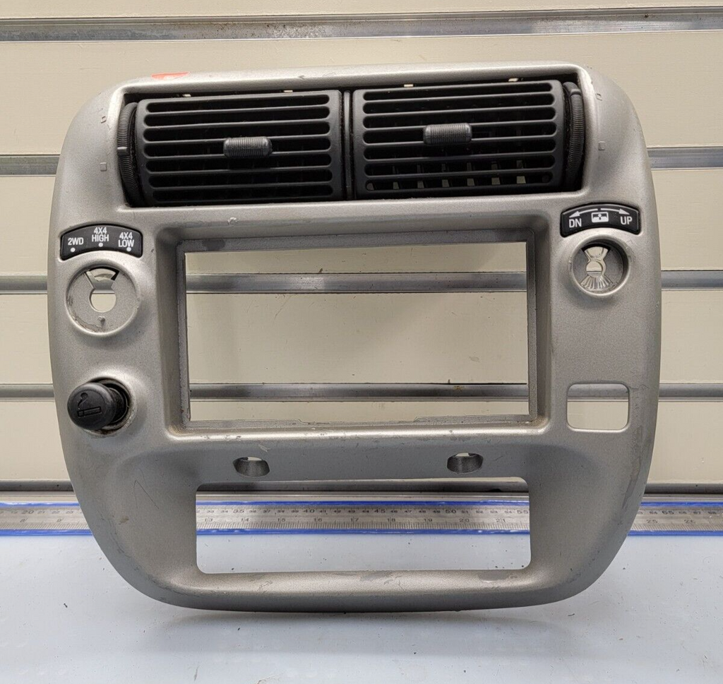 1995-2010 Ranger EXPLORER Radio Center Dash Trim Bezel 4x4 Fog Air Vent BLACK B2