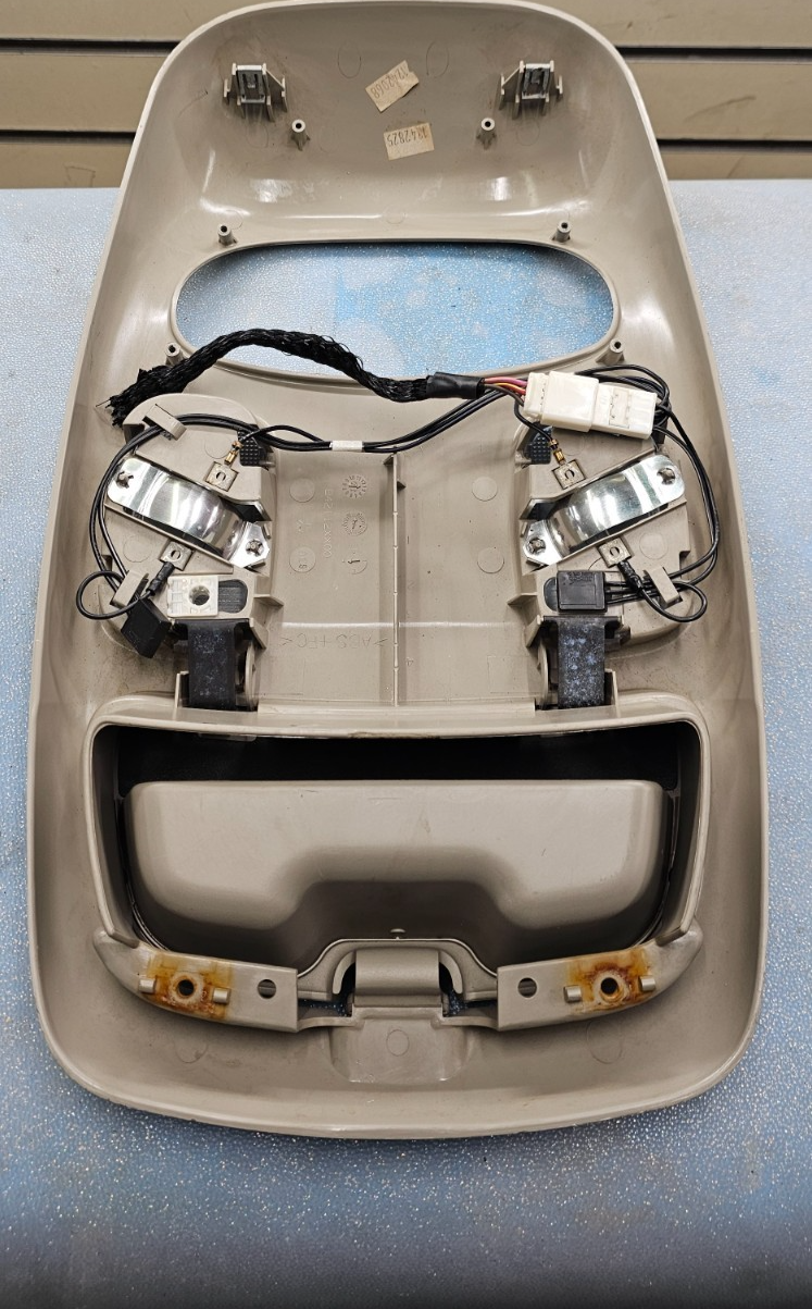 🔥02-05 RAM Overhead Console DOME Light Lamp Roof Storage Compartment TAN 05