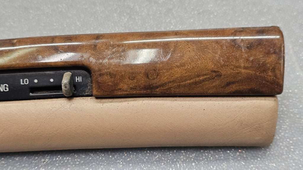 🔥95-97 LINCOLN TOWN CAR LEFT DRIVER DASH TRIM STEERING SWITCH BEZEL WOOD/TAN