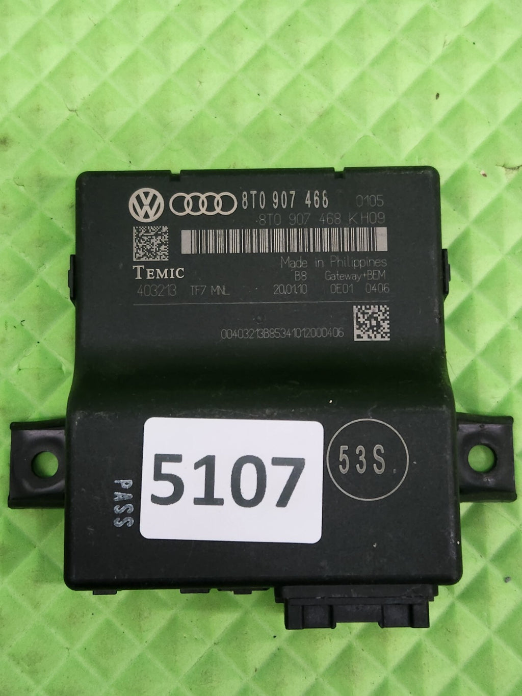 08-12 Audi A4 A5 S4 S5 Q5 Can Gateway Module BLACK