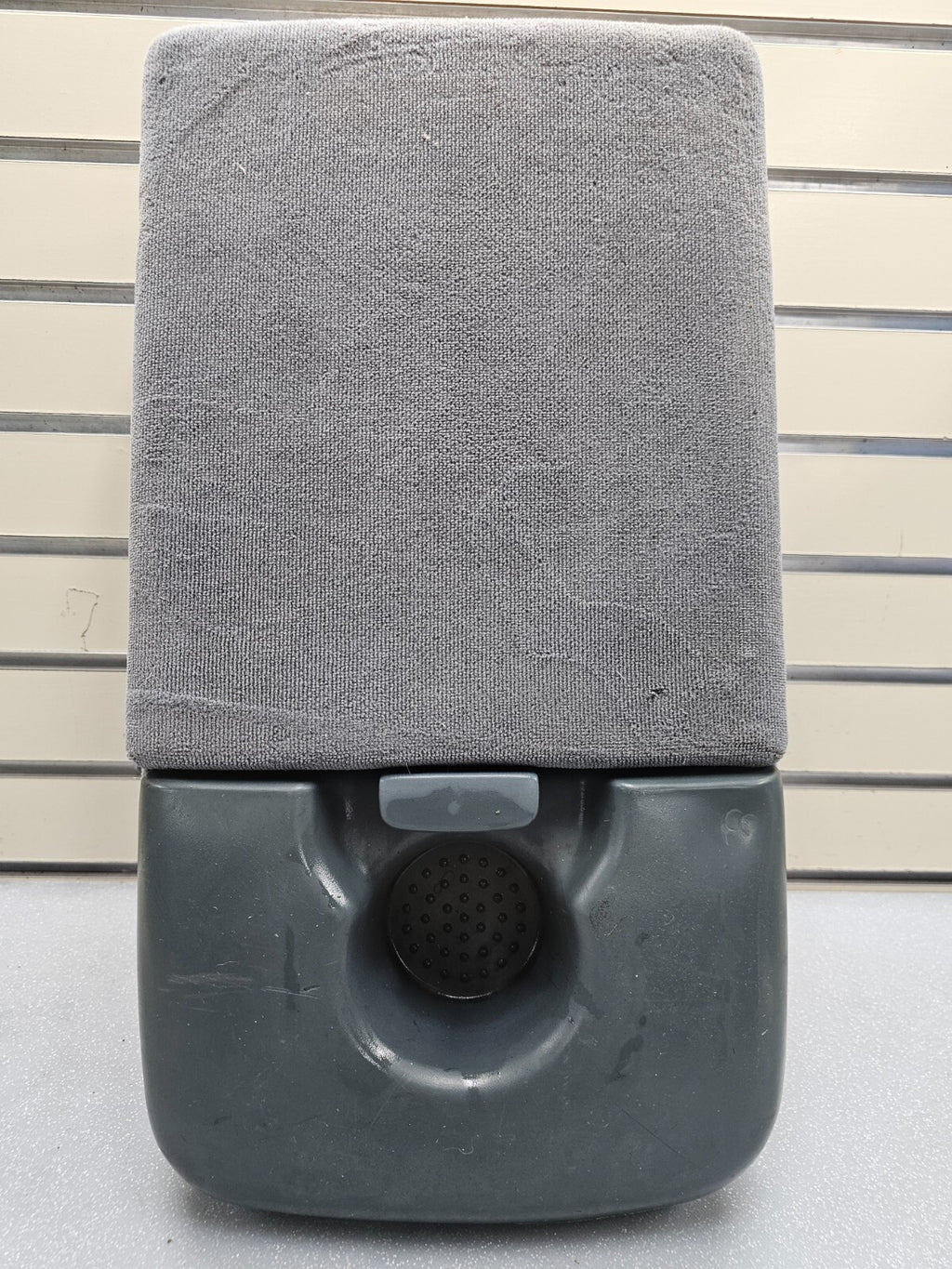 97-03 Ford F150 Center Console JUMP SEAT Cloth/Leather cup holder Green/Gray JS6